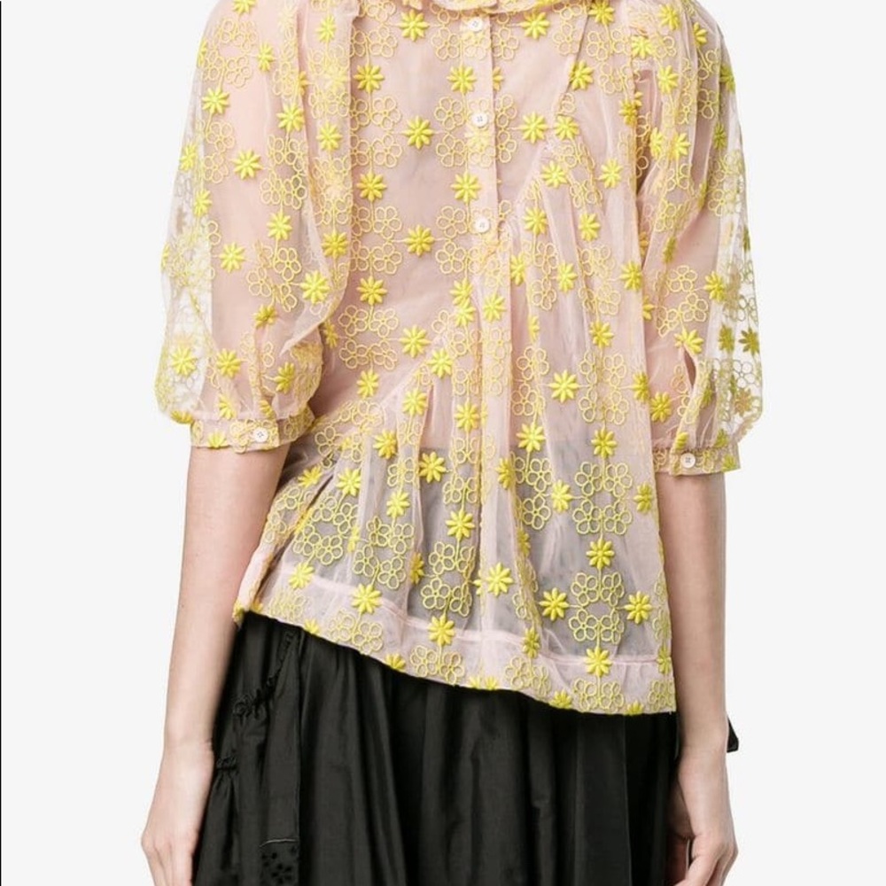 Simone Rocha Diagonal Frill Top - Picture 3 of 8